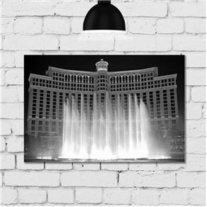 Placa Decorativa MDF Bellagio Foto Las Vegas