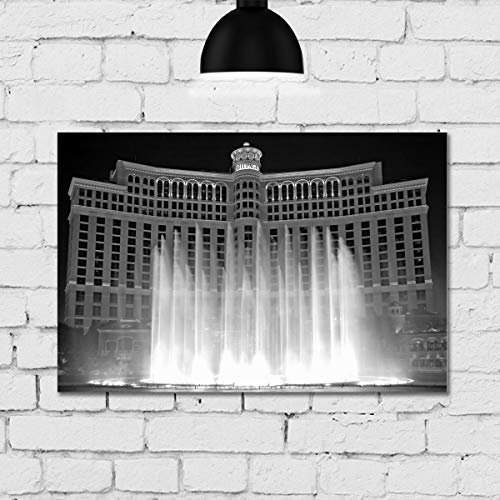 Placa Decorativa MDF Foto Bellagio Las Vegas
