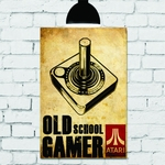 Placa Decorativa Mdf Old School gamer
