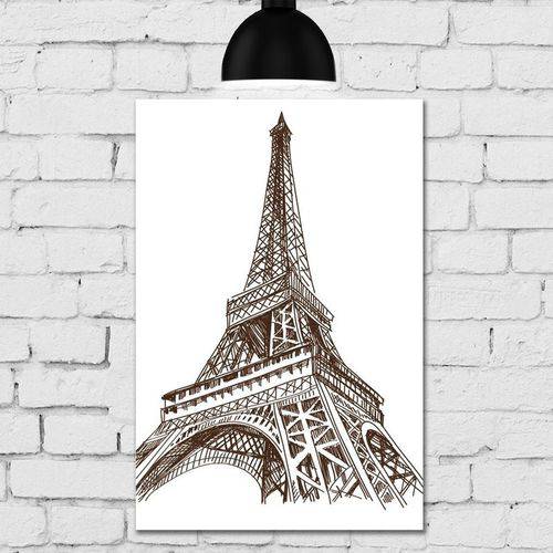 Tamanhos, Medidas e Dimensões do produto Placa Decorativa MDF Torre Eiffel Paris