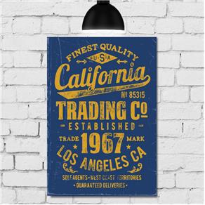 Placa Decorativa MDF Vintage Califórnia