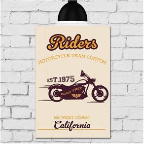 Placa Decorativa MDF Vintage Moto Riders
