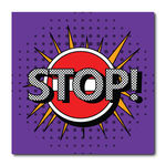 Placa Decorativa - Pin-up - Stop - 1567plmk