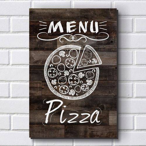 Placa Decorativa - Pizza - Pizzaria - P597