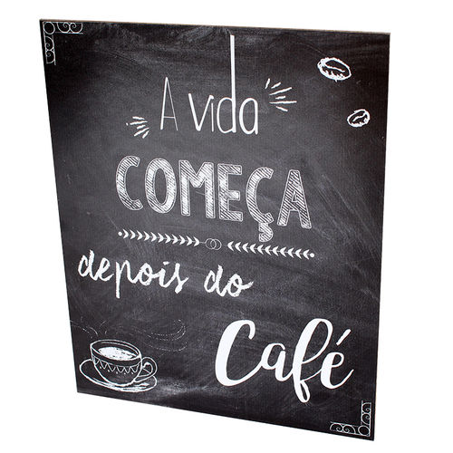Tudo sobre 'Placa Decorativa Prolab Gift Café Preta'