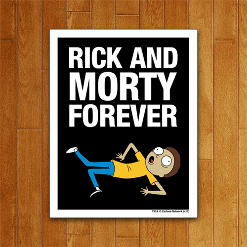 Placa Decorativa Rick And Morty Forever
