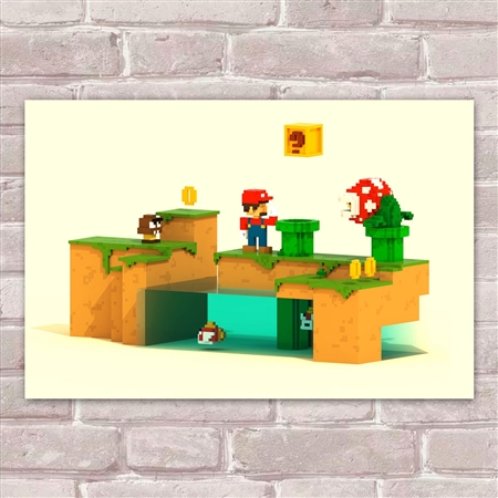 Placa Decorativa Super Mario 2