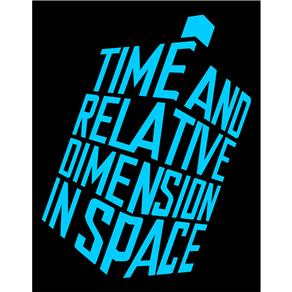 Placa Decorativa Time And Space - Legião Nerd