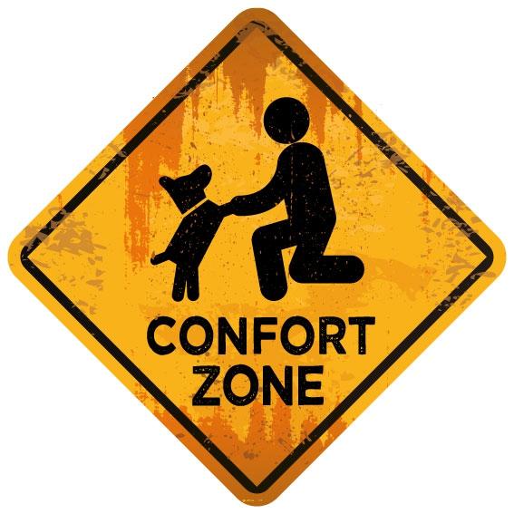 Placa Decorativa Vintage Confort Zone - Dirtydog