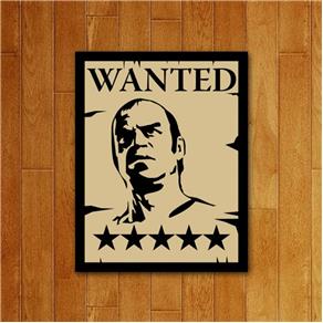 Placa Decorativa - Wanted Procurado
