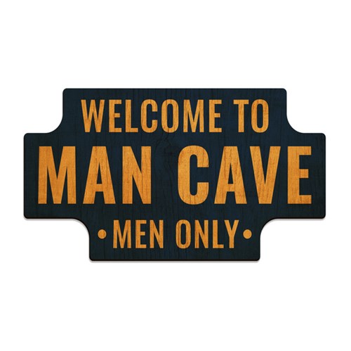Tudo sobre 'Placa Decorativa Welcome To Man Cave 24x14cm'