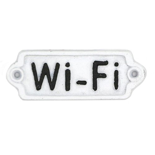 Placa Decorativa Wi-FI 5,3cm X 14,3 Cm