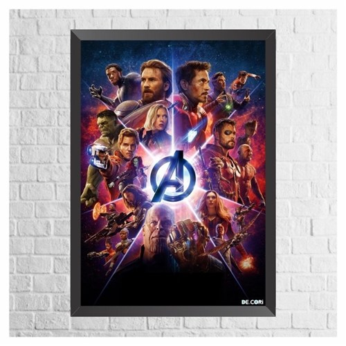 Placa Decori - Avengers Infinity War (40x60)