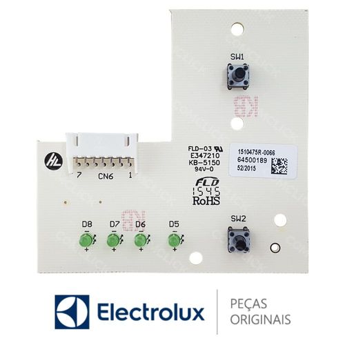 Placa Display / Interface 64500189 Lavadora Electrolux Lte09