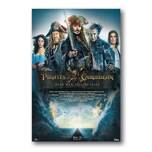 Placa Filme Piratas do Caribe (30x40 Cm)