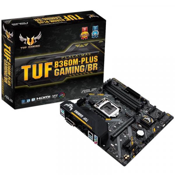 Placa Mãe Asus B360M-PLUS Gaming 8º Geração LGA1151 DDR4 2666MHZ Intel I3/I5/I7