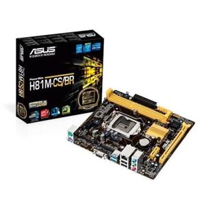 Placa-Mãe Asus P/ Intel Lga 1150 Matx H81M-Cs/Br 2Xddr3 Vga Usb3.0 Sata6Gb/S