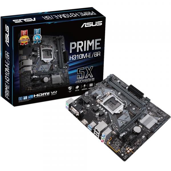 Placa-Mãe Asus Prime H310M-E/BR, Intel LGA 1151, MATX, DDR4