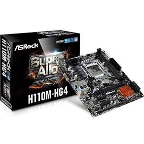 Placa-Mãe H110M-HG4 LGA 1151 Micro ATX DDR4 HDMi Chipset Intel H110 ASRock