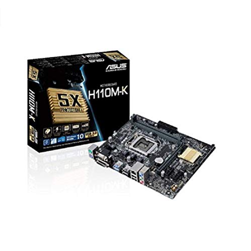 Placa Mae Intel 1151 H110M-K DDR4 VGA/DVI Asus
