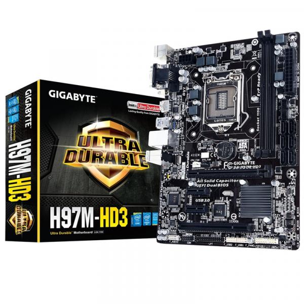 Placa Mãe Intel H97 LGA 1150 GA-H97M-HD3 GIGABYTE - Gigabyte