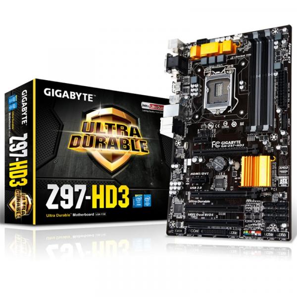 Placa Mãe Intel Z97 LGA 1150 GA-Z97-HD3 GIGABYTE - Gigabyte