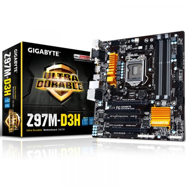 Placa Mãe Intel Z97 LGA 1150 GA-Z97M-D3H GIGABYTE - Gigabyte