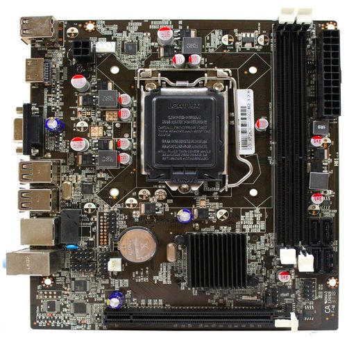 Placa Mãe Micro ATX Afox IH61-MA5 2ª e 3º Geração LGA 1155 Intel H61 DDR3 Até 8GB