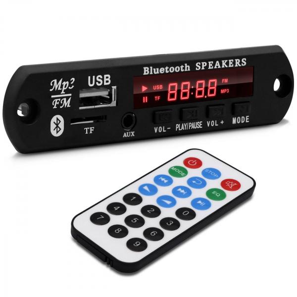 Placa para Amplificador Módulo BT-373 80W RMS Bluetooth USB Cartão de Memória SD Auxiliar P2 MP3 - Prime