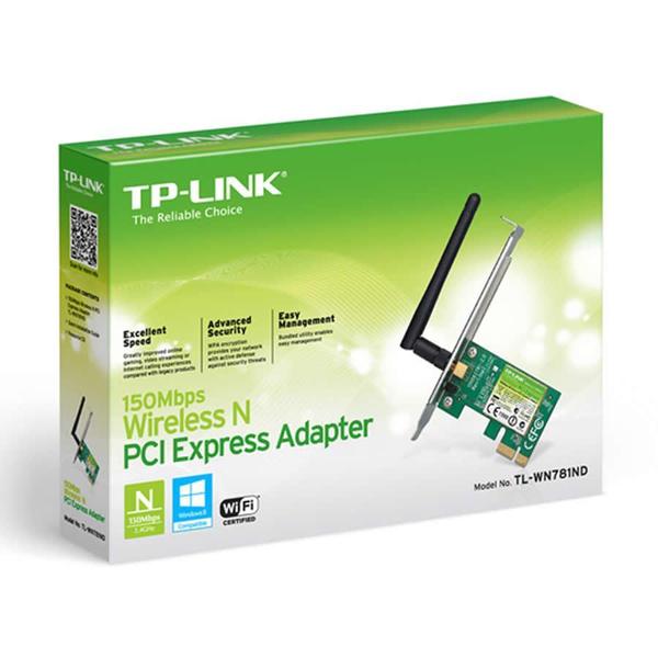 Placa Rede Wireless N - Pci-Express 150Mbps - Tl-Wn781nd - Tp-link