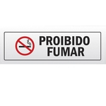 Placa Sinalização Proibido Fumar