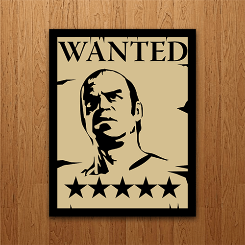 Placa Wanted
