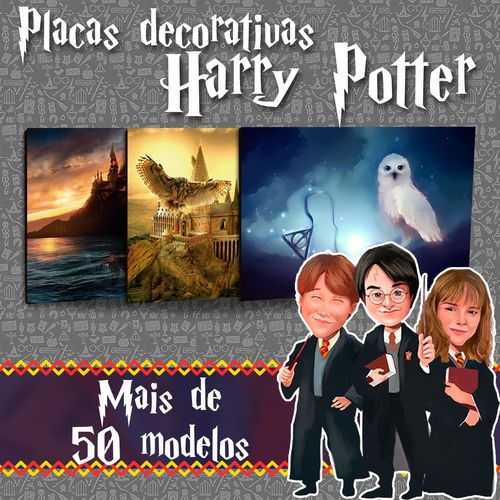 Placas Decorativas Harry Potter