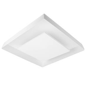 Plafon de Luz Indireta Sobrepor 35x35cm para 4 Lâmpadas E27 - Branco