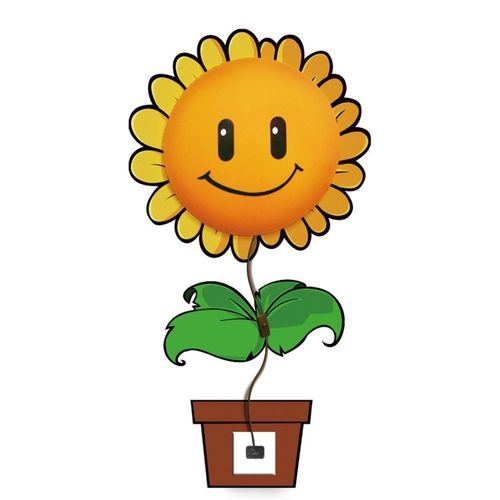 Plafon Infantil 1 Lãmpada Sunflower