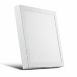 Plafon Led de Sobrepor 12W Quadrado 17x17 Branco Quente – Cl