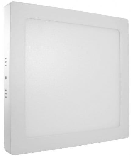 Plafon LED Sobrepor Quadrado 25W Branco Neutro