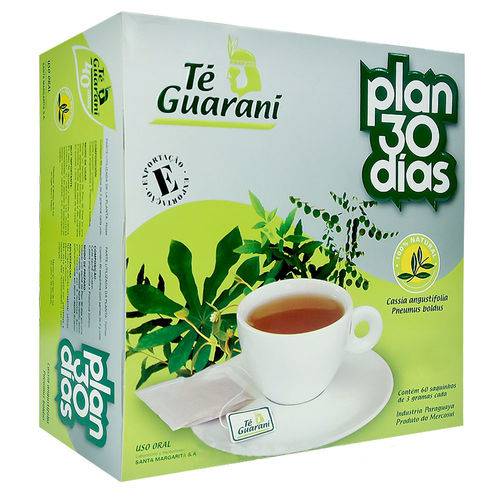 Plan 30 Dias Chá 60 Sachês - Té Guarani