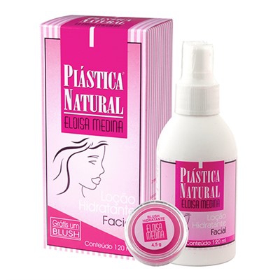 Plástica Natural Eloisa Medina Hidratante Facial 120ml + Blush 4,5g