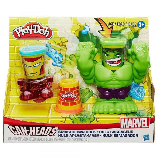 Play-Doh Hulk Esmagador Hasbro com Homem de Ferro - B0308