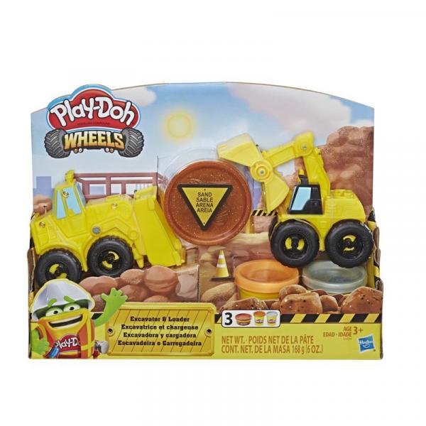 Play-Doh Wheels Escavadeira e Carregadeira - Hasbro