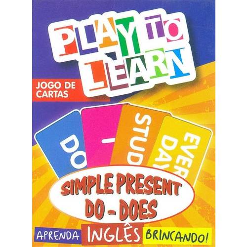 Play To Learn - Jogo de Cartas do Simple Present