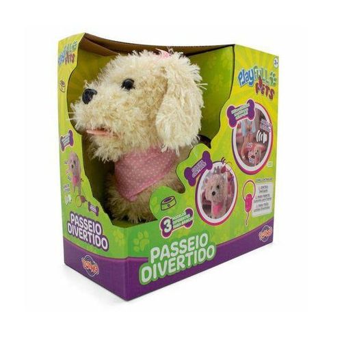 Tudo sobre 'Playfull Pets Cachorrinho Passeio Divertido Bege Toyng 37212'