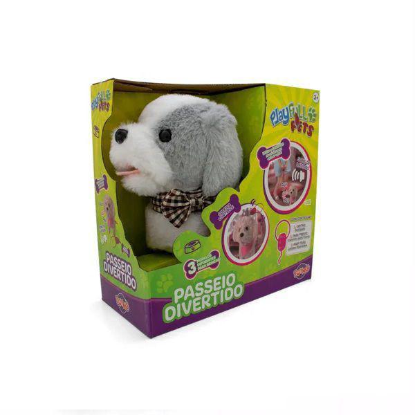 Playfull Pets Cachorrinho Passeio Divertido Cinza Toyng 37212