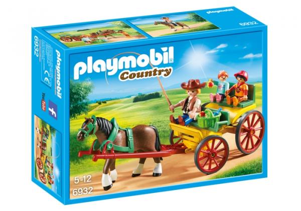 Playmobil 6932 Country Charrete com Cavalo - Sunny
