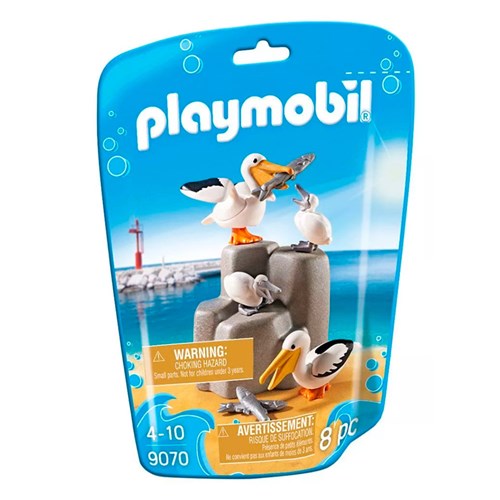 Playmobil - Animais Marinhos - Família Pelicano - 9070 - Sunny