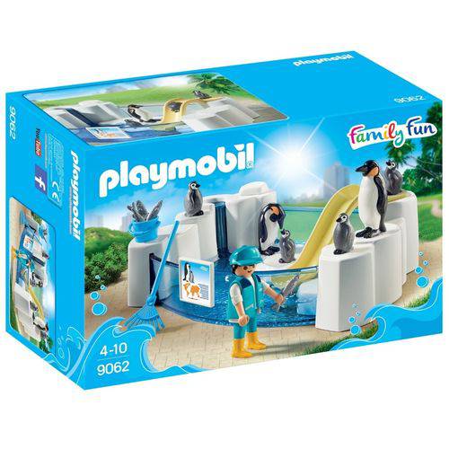 Playmobil Aquário Piscina dos Pinguins Pinguinário 9062