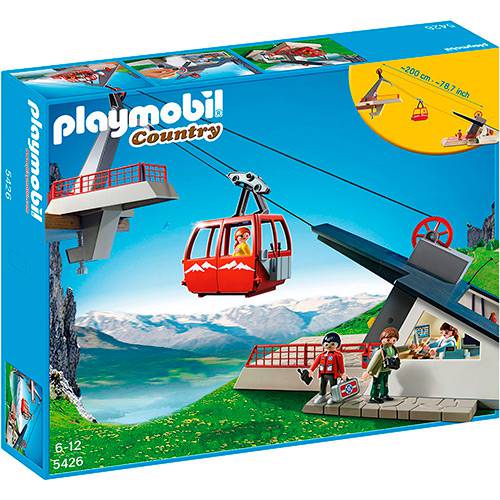 Playmobil Bondinho com Base e Cabos - Sunny Brinquedos