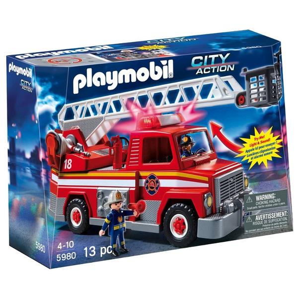 Playmobil - Caminhão de Bombeiro com Escada - Sunny Brinquedos