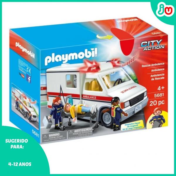 Playmobil City Action 5681 Ambulância de Resgate